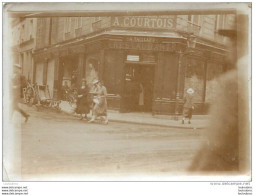 PARIS 1er 14 RUE BERTIN POIREE RESTAURANT A.  TAILLAND ET BONNETERIE COURTOIS FORMAT  9 X 6.50 CM - Lieux