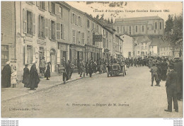 PONTAUMUR DEPART DE M.  BURTON CIRCUIT D'AUVERGNE COUPE GORDON BENNETT  1905 - Autres & Non Classés
