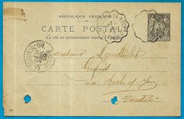 CPA (Entier Postal Commercial) Autographe De 85 NESMY à M. MONTHULET, 85 La Roche-sur-Yon Vendée ** AGRICULTURE - Autres & Non Classés