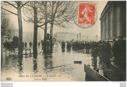 PARIS VII AVENUE RAPP CRUE DE LA SEINE JANVIER 1910 - Paris (07)