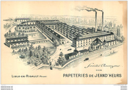 LISLE EN RIGAULT PAPETERIES DE JEAND'HEURS - Otros & Sin Clasificación