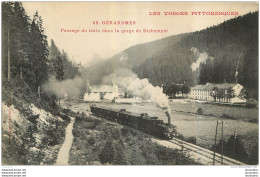 GERARDMER PASSAGE DU TRAIN DANS LA GORGE DE KICHOMPRE - Gerardmer