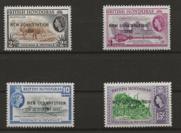 British Honduras, 1961, SG 194 - 197, Complete Set, Mint Hinged - Brits-Honduras (...-1970)