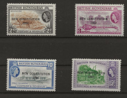 British Honduras, 1961, SG 194 - 197, Complete Set, Mint Hinged - Honduras Britannique (...-1970)