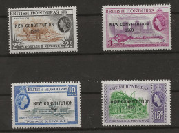 British Honduras, 1961, SG 194 - 197, Complete Set, MNH - British Honduras (...-1970)