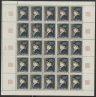 N° 1570 1 Fr Auguste RENOIR Feuille Complète De 25 Ex Neufs ** MNH Vendue à La Valeur Faciale Voir Suite - Feuilles Complètes