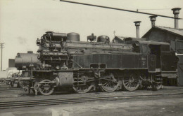 Locomotive 3510 - Photo B. Dedoncker - A-B-A-C - Pétange, Luxembourg, 29-8-1956 - Trenes