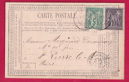 CARTE PRECUSEUR PRIVEE ACIERIE IMPHY N°75 89 IMPHY NIEVRE POUR ST PIERRE LE MOUTIERS LETTRE - 1877-1920: Semi-Moderne