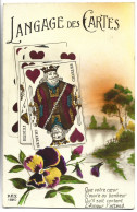 LANGAGE DES CARTES - Roi De Coeur - Spielkarten