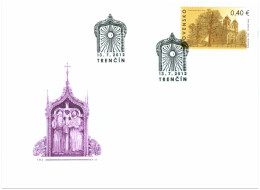 FDC 521 Slovakia Church Of Skalka Pri Trencine 2012 St Cyril And Methodeus - Eglises Et Cathédrales