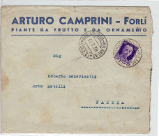 1807 FORLI CAMPRINI PIANET DA FRUTTO ORNAMENTO AMBULANTE ANCONA MILANO - Poststempel