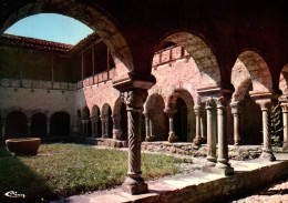 RECTO/VERSO - CPSM - LAVAUDIEU - ABBAYE DE LAVAUDIEU - INTERIEUR DU CLOITRE - Altri & Non Classificati