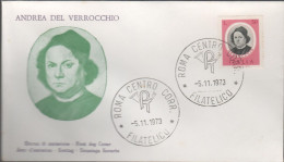 ITALIA - ITALIE - ITALY - 1973 - Uomini Illustri - 1ª Emissione - Verrocchio - FDC - FDC