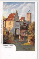 39111221 - Gruenwald, Lithographie. Schloss Ungelaufen  Um 1900 Gute Erhaltung. - Autres & Non Classés