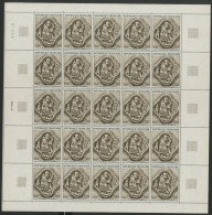 N° 1586 1 Fr BAS RELIEF D'AMIENS Feuille Complète De 25 Ex. Neufs ** MNH Vendue à La Valeur Faciale Voir Suite - Hojas Completas