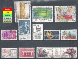Année 1984 - 34 Timbres Oblitérés (voir Descriptif) - Used Stamps