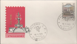 ITALIA - ITALIE - ITALY - 1973 - Fontane - 1ª Emissione - Fontana Di Piazza Pretoria, A Palermo - FDC Silig - FDC