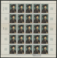 N° 1587 1 Fr Rogier De La Pasture Feuille Complète De 25 Ex. Neufs ** MNH Vendue à La Valeur Faciale Voir Suite - Full Sheets