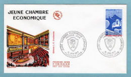 FDC France 1977 - Jeune Chambre économique - YT 1942 - Paris Et Lyon - 1970-1979