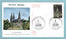 FDC France 1977 - Cathédrale De Bayeux - YT 1939 - 14 Bayeux - 1970-1979