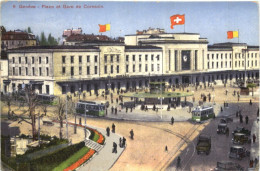 Geneve - Place Et Gare De Cornavin - Genève