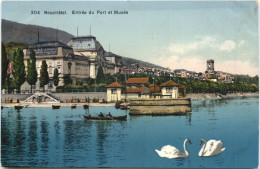 Neuchatel - Entree Du Port Et Musee - Neuchâtel