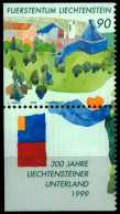 LIECHTENSTEIN 1999 Nr B16 Zd7 Postfrisch SENKR PAAR X143232 - Neufs