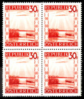 ÖSTERREICH 1945 Nr 753 Postfrisch VIERERBLOCK X36BD42 - Ongebruikt