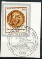 BERLIN 1981 Nr 638 Gestempelt Briefstück Zentrisch X62116A - Usados