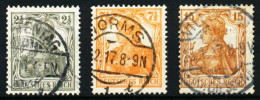 D-REICH K A Nr 98-100 Zentrisch Gestempelt X687142 - Used Stamps