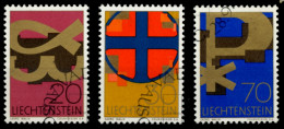 LIECHTENSTEIN 1967 Nr 482-484 Gestempelt SB4DD06 - Gebruikt