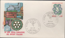 ITALIA - ITALIE - ITALY - 1973 - 50º Anniversario Del Rotary Italiano - FDC Roma - FDC