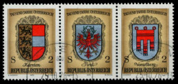 ÖSTERREICH 1976 Nr 1522 30 WZdh Gestempelt 3ER STR X80DA5E - Used Stamps