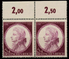 3. REICH 1941 Nr 810II Postfrisch WAAGR PAAR ORA X8546F6 - Unused Stamps