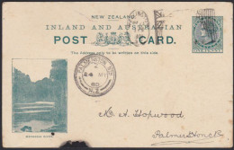 NEW ZEALAND 1890 PRINTED WANGANUI RIVER PSC IRONMONGERS & SHIP CHANDLERS - Entiers Postaux