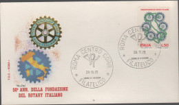 ITALIA - ITALIE - ITALY - 1973 - 50º Anniversario Del Rotary Italiano - FDC Roma - FDC
