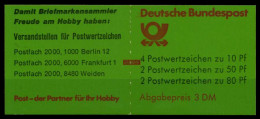 BRD MARKENHEFTCHEN Nr MH 25aumZ Postfrisch S030336 - Autres & Non Classés