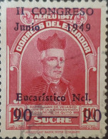 OH) 1949 ECUADOR, II CONGRESS JUNE 1949, EUCHARISTIC, FATHER JUAN DE VELASCO AUTHOR OF THE HISTORY AND MAP OF THE KINGDO - Ecuador