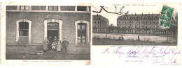 MILITARIA. EPINAL CARTE DOUBLE. 4e CHASSEURS à CHEVAL.CASERNEMENTS Et ENTREE De La CANTINE. 1912 - Barracks