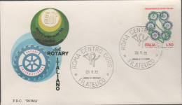 ITALIA - ITALIE - ITALY - 1973 - 50º Anniversario Del Rotary Italiano - FDC Roma - FDC