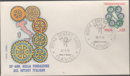 ITALIA - ITALIE - ITALY - 1973 - 50º Anniversario Del Rotary Italiano - FDC Roma - FDC