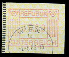 ÖSTERREICH AUTOMATENMARKEN Nr ATM 1-3S Gestempelt X7E64F2 - Machine Labels [ATM]