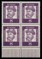 BERLIN DS BED. DEUT. Nr 201 Postfrisch VIERERBLOCK URA X8F93CE - Unused Stamps