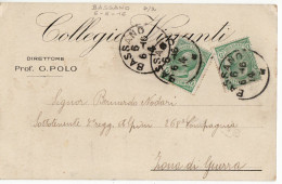1867 VICENZA BASSANO COLLEGIO VINANTI - Marcofilía