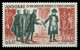 ANDORRA (FRANZ. POST) 1964 Nr 183 Postfrisch X0845FE - Unused Stamps