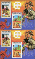 Djibouti 1985. Mi.Bl.#116-AB MNH/Luxe. Foundation Of A Scout Association In Djibouti. (Ts56) - Djibouti (1977-...)