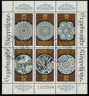 DDR BLOCK KLEINBOGEN Nr 3215-3220 Zentrisch Gestempelt KLEIN X0B4F9A - Autres & Non Classés