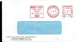 DENISTRY - AUSTRALIA - 1973 - COVER WITH DENTAL GOLDS SLOGAN  POSTMARK - Médecine