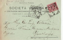 1876 TREVISO SOC. VENETA X GONZAGA - Marcofilie