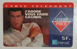 Télécarte Intercall Leader Price Zinedine Zidane - Other & Unclassified